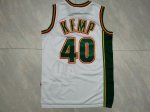 NBA 40 Shawn Kemp Supersonics 1995-96 M&N Maillot blanc